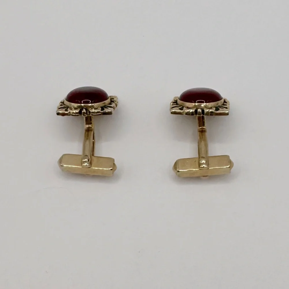 SWANK Vintage Gold-Tone Filigree Cufflinks